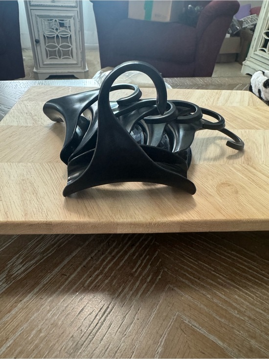 Other - Set of 5 Black Plastic Bag Hangers - Sleek Curved Design